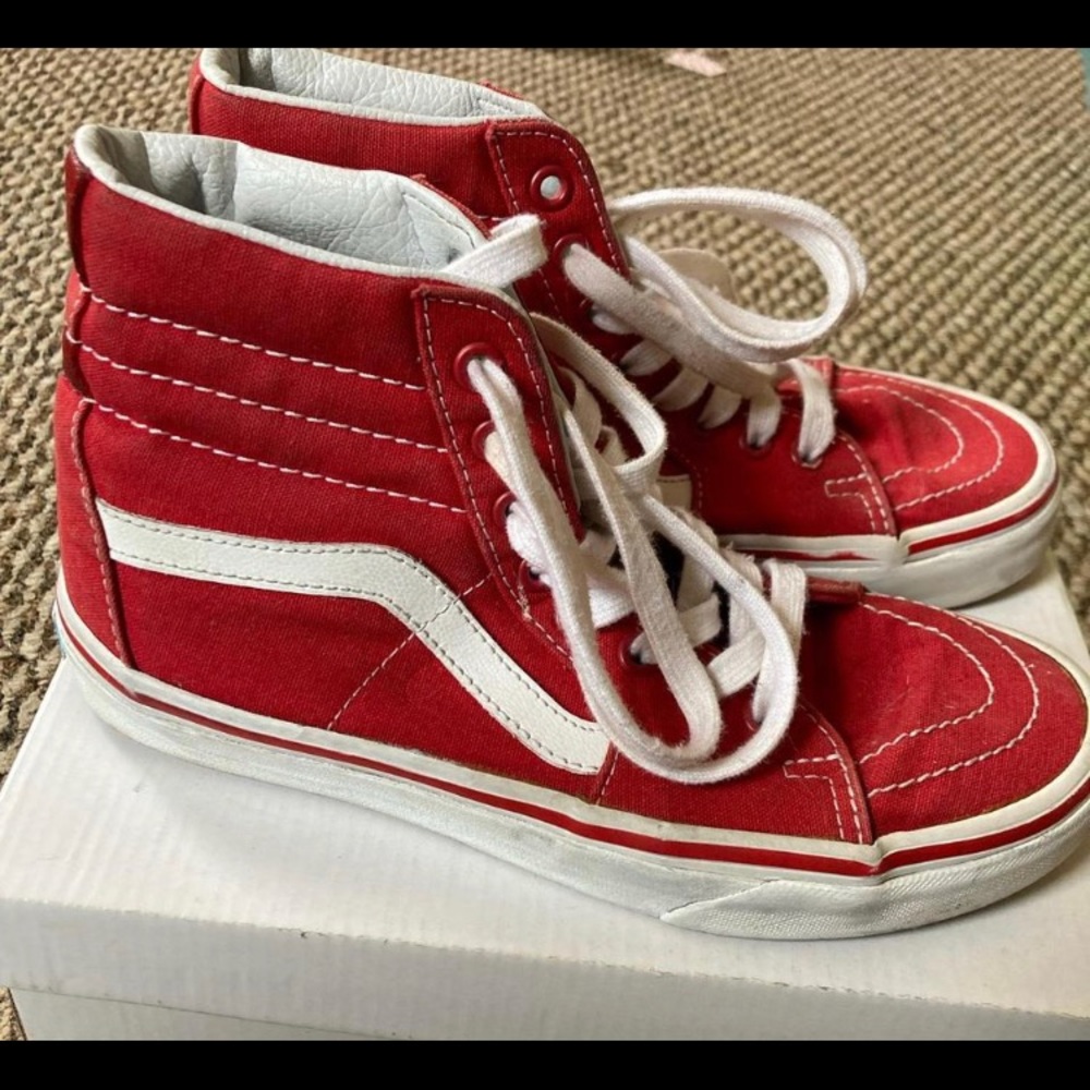 Red vans for girls